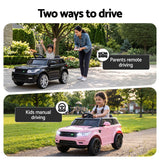 Goodwood Kids Ride On Car, 6V Electric, Black Pink 2pcs
