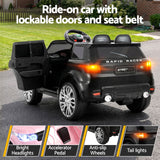 Goodwood Kids Ride On Car, 6V Electric, Black Pink 2pcs