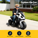 Guillelmo Kids Electric Ride On Motorcycle, Black