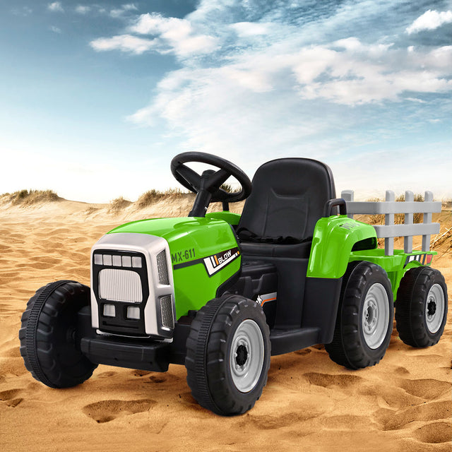 Colerne green kids electric ride on tractor
