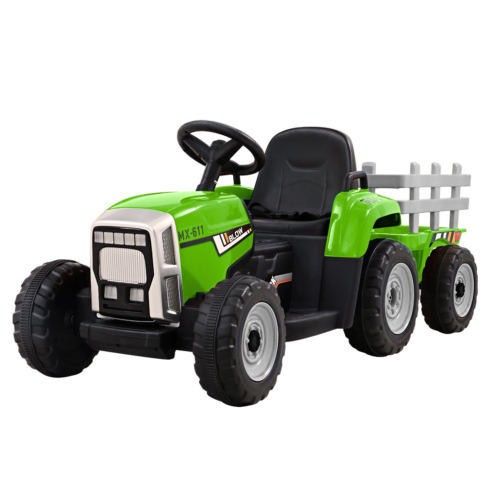 Colerne Kids Ride On Tractor, 12V Electric