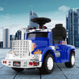 Blue 6V electric ride on motorcycle for young children