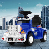 Blue 6V electric ride on motorcycle for young children