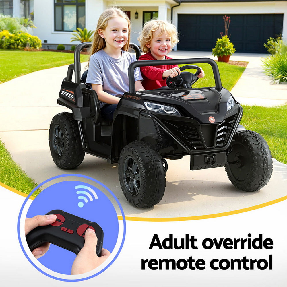 Kirkistown Kids Ride On Car, 12V Electric, Black