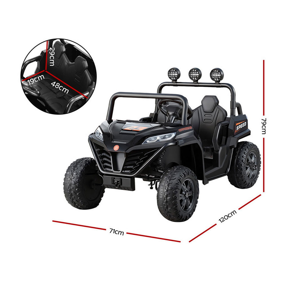 Kirkistown Kids Ride On Car, 12V Electric, Black