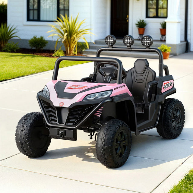 Kirkistown Kids Ride On Car, 12V Electric, Pink