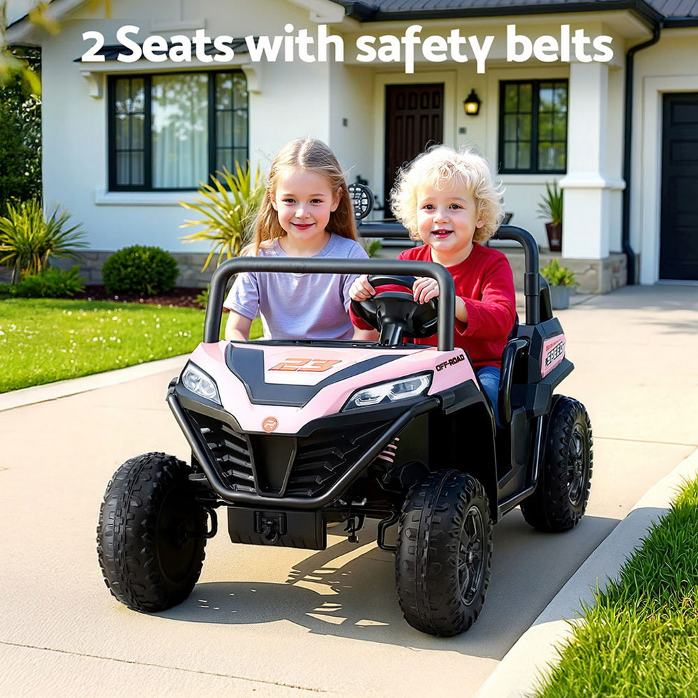 Kirkistown Kids Ride On Car, 12V Electric, Pink