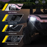 Kirkistown Kids Ride On Car, 12V Electric, Pink