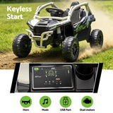 Shelsley Kids Ride On Car, 12V Electric Off Road, Green