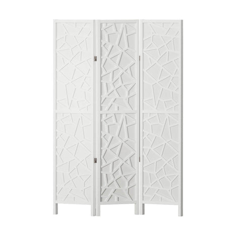 Artiss CLOVER 3-Panel White Room Divider Screen — 122x170cm — Allure Home Collections