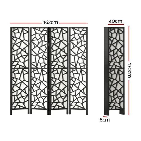 Artiss 4-Panel CLOVER Foldable Room Divider — 162x170cm, Multi-Colour Options — Allure Home Collections