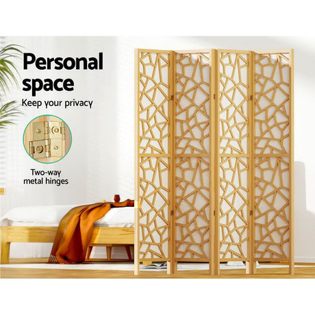 Artiss 4-Panel CLOVER Foldable Room Divider — 162x170cm, Multi-Colour Options — Allure Home Collections
