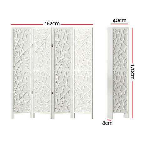 Artiss 4-Panel CLOVER Foldable Room Divider — 162x170cm, Multi-Colour Options — Allure Home Collections