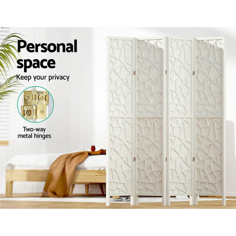 Artiss 4-Panel CLOVER Foldable Room Divider — 162x170cm, Multi-Colour Options — Allure Home Collections
