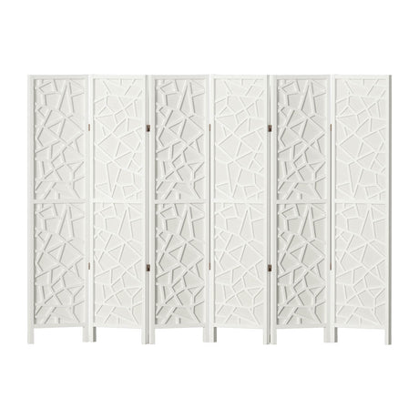Artiss CLOVER 6-Panel White Room Divider Screen — 244x170cm — Allure Home Collections