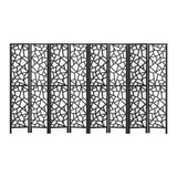 Lakes Entrance 8 Panel Room Divider Screen, Black