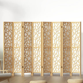Lakes Entrance 8 Panel Room Divider Screen, Natural