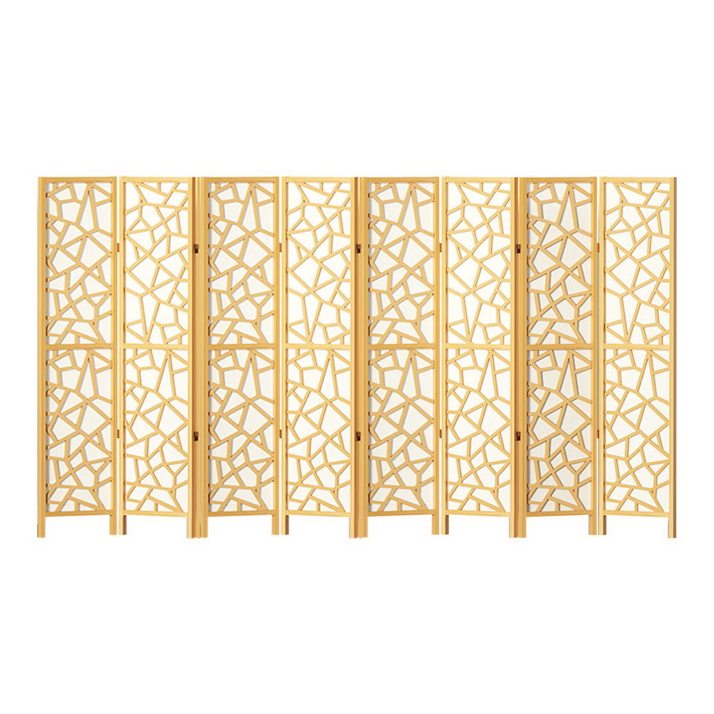 Lakes Entrance 8 Panel Room Divider Screen, Natural