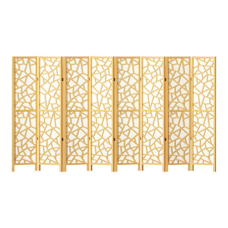 Lakes Entrance 8 Panel Room Divider Screen, Natural