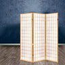 Artiss 3-Panel Folding Room Divider Screen — Oriental Flair, Natural Beige or White — Allure Home Collections