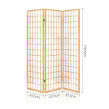 Artiss 3-Panel Folding Room Divider Screen — Oriental Flair, Natural Beige or White — Allure Home Collections