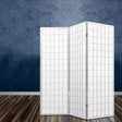 Cann River 3 Panel Pine Room Divider Screen, White