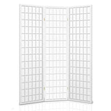 Artiss 3-Panel Folding Room Divider Screen — Oriental Flair, Natural Beige or White — Allure Home Collections
