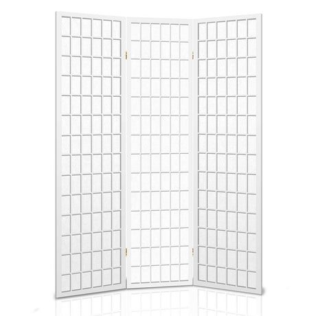 Artiss 3-Panel Folding Room Divider Screen — Oriental Flair, Natural Beige or White — Allure Home Collections
