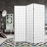 Artiss 3-Panel Folding Room Divider Screen — Oriental Flair, Natural Beige or White — Allure Home Collections