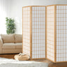 Artiss 4-Panel Folding Room Divider Screen — Oriental Flair, Natural or White — Allure Home Collections