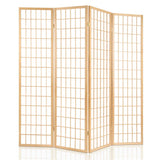 Artiss 4-Panel Folding Room Divider Screen — Oriental Flair, Natural or White — Allure Home Collections
