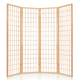 Artiss 4-Panel Folding Room Divider Screen — Oriental Flair, Natural or White — Allure Home Collections