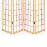 Artiss 4-Panel Folding Room Divider Screen — Oriental Flair, Natural or White — Allure Home Collections