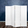 Cann River 4 Panel Pine Room Divider Screen, White
