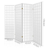 Artiss 4-Panel Folding Room Divider Screen — Oriental Flair, Natural or White — Allure Home Collections