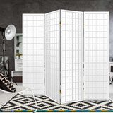 Artiss 4-Panel Folding Room Divider Screen — Oriental Flair, Natural or White — Allure Home Collections