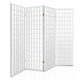 Artiss 4-Panel Folding Room Divider Screen — Oriental Flair, Natural or White — Allure Home Collections