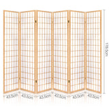 Artiss 6-Panel Freestanding Room Divider Screen — 261x179cm, White or Natural — Allure Home Collections