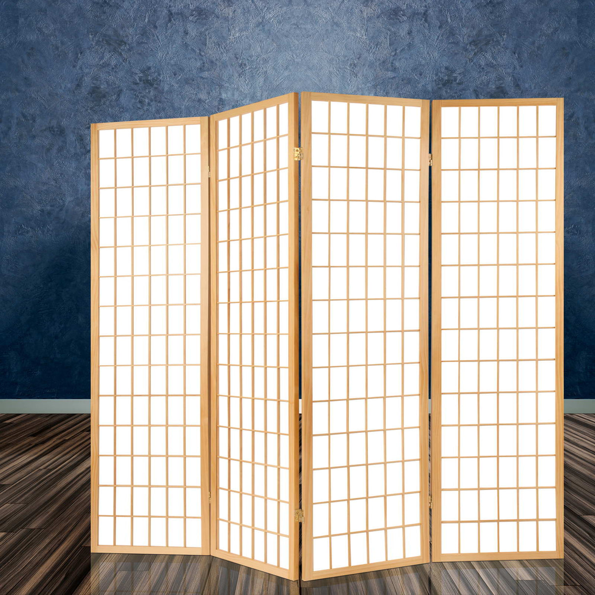 Cann River 6 Panel Pine Room Divider Screen, Natural view 7