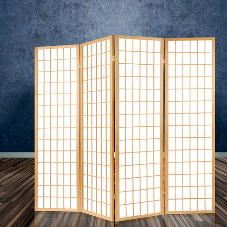 Cann River 6 Panel Pine Room Divider Screen, Natural view 7