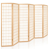 Artiss 6-Panel Freestanding Room Divider Screen — 261x179cm, White or Natural — Allure Home Collections