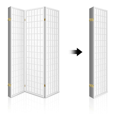 Artiss 6-Panel Freestanding Room Divider Screen — 261x179cm, White or Natural — Allure Home Collections