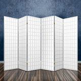 Cann River 6 Panel Pine Room Divider Screen, White view 7