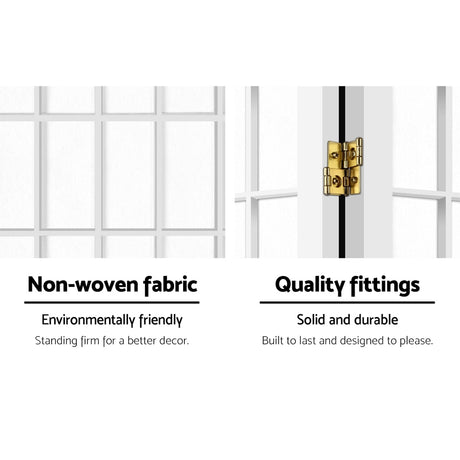 Artiss 8-Panel Elegant White Room Divider Screen — 348x179cm — Allure Home Collections