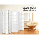 Artiss 8-Panel Elegant White Room Divider Screen — 348x179cm — Allure Home Collections
