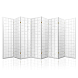 Artiss 8-Panel Elegant White Room Divider Screen — 348x179cm — Allure Home Collections