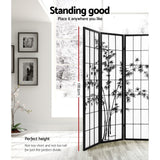 Artiss 8-Panel Bamboo Room Divider Screen — 348x179cm, Black and White — Allure Home Collections