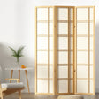 Artiss NOVA 3-Panel Natural Wood Room Divider — 132x178.5cm — Allure Home Collections