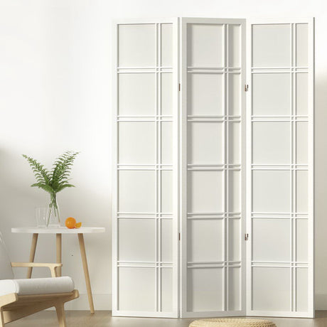 Artiss NOVA 3-Panel White Room Divider Screen — 132x179cm — Allure Home Collections