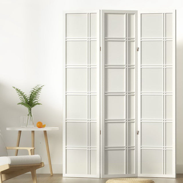 Artiss NOVA 3-Panel White Room Divider Screen — 132x179cm — Allure Home Collections